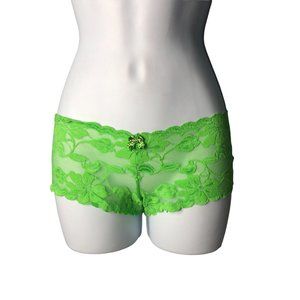 simply green lace undies nwot